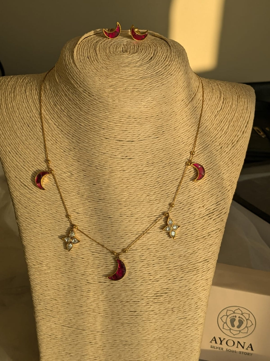 Chaand Sitarey Necklace set