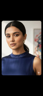 Mrinal gold plated stud earrings