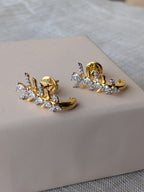 Mrinal gold plated stud earrings
