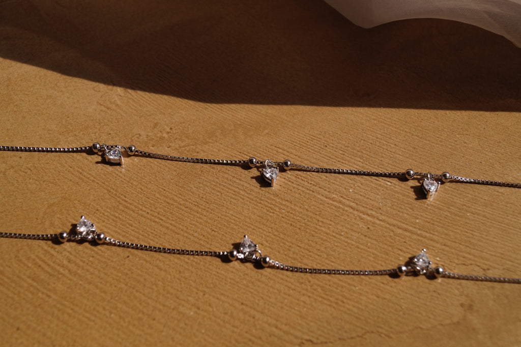 Crystal Charm Anklets