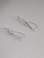 925 silver earrings, earring climber, pure silver