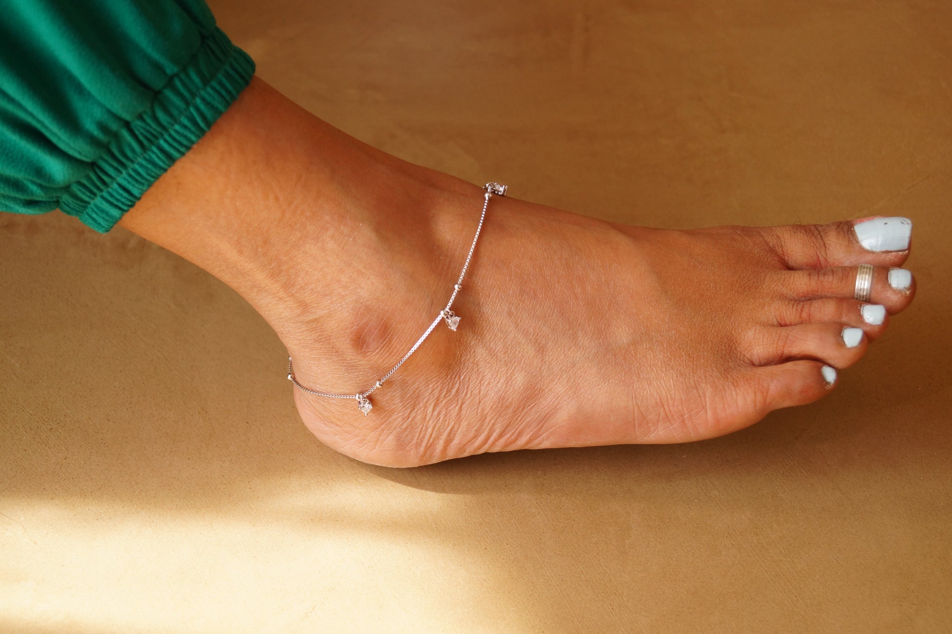 Crystal Charm Anklets