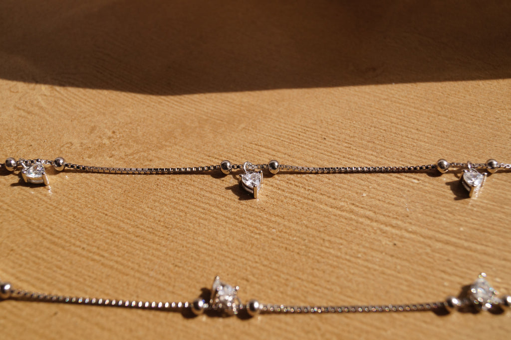 Crystal Charm Anklets