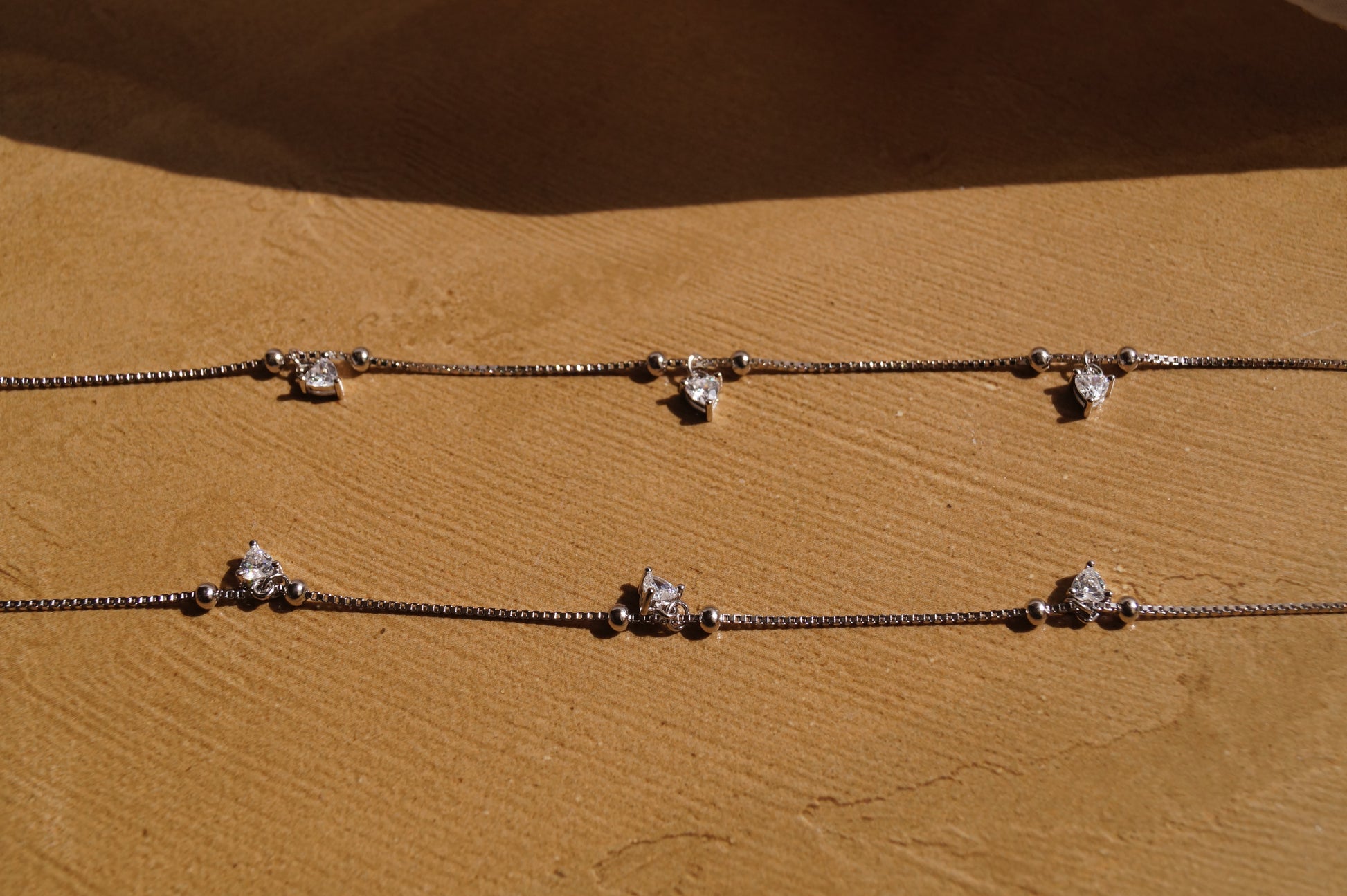 Crystal Charm Anklets