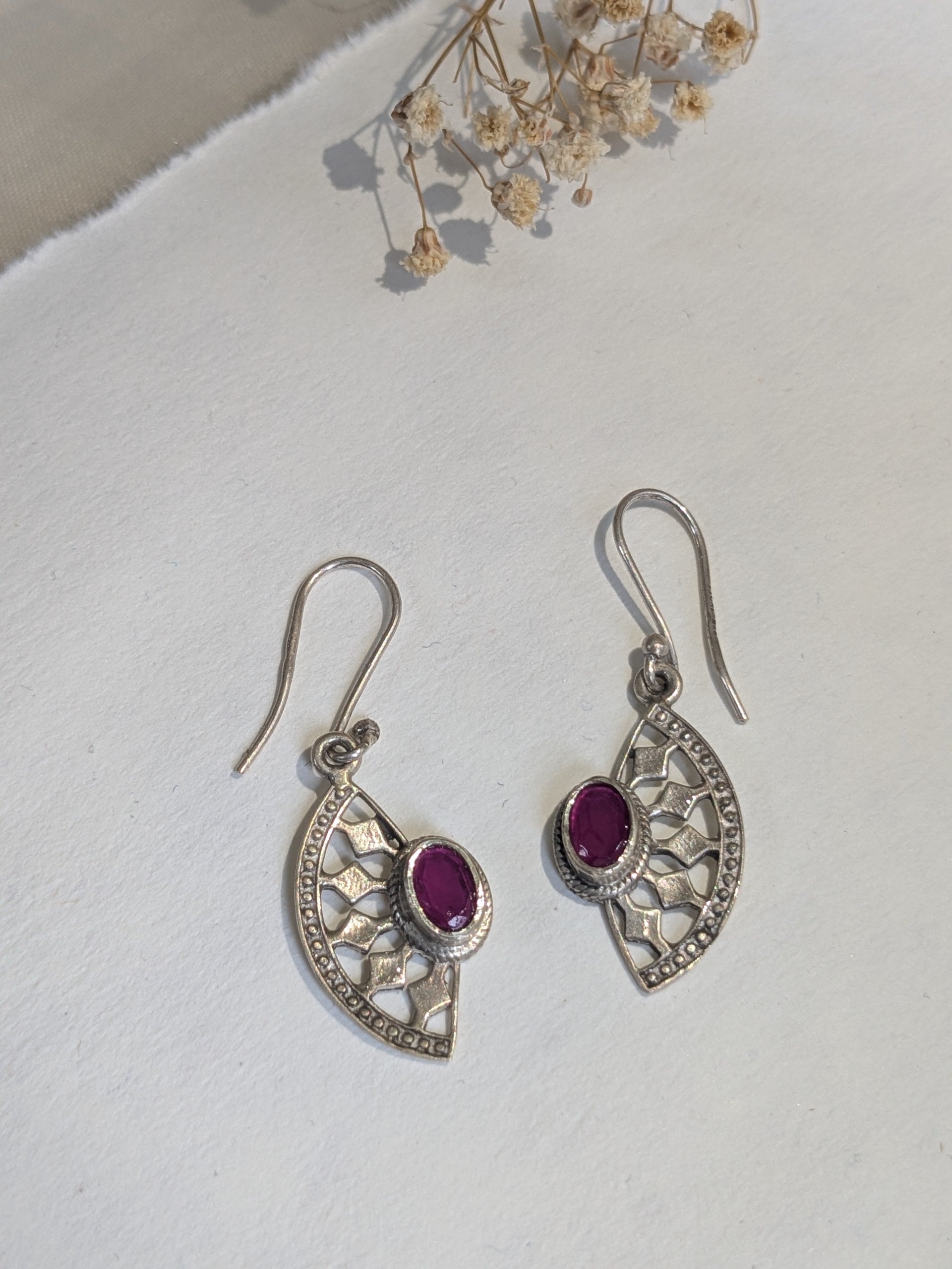 925 silver hallmarked earrings, minimal daily wear, light weight pure silver jewellery 